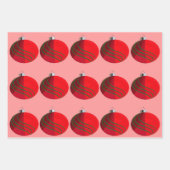 kerstbulkpapier (3 platte platen) inpakpapier vel (Voorkant 2)