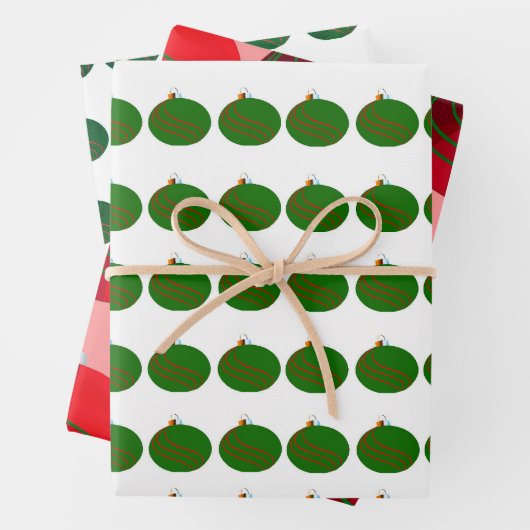 kerstbulkpapier (3 platte platen) inpakpapier vel (In situ)
