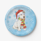 kerstbull Terrier Papieren Bordje (Voorkant)