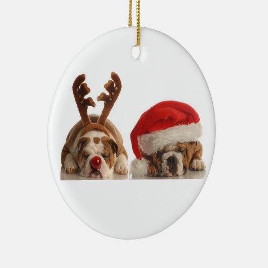 KerstBulldog Ornament (Rechts)