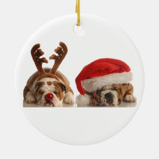KerstBulldog Ornament (Achterkant)