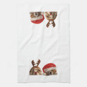 KerstBulldogs Kitchen Towel Theedoek (Verticaal)