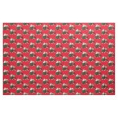 Kerstbulledogs in Sweaters Stof (Yard (91,4 cm))