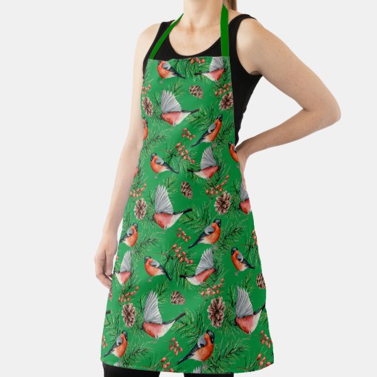 kerstbullfinch schort (Insitu)