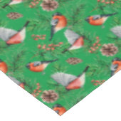 kerstbullfinch tafelkleed (Gekanteld)