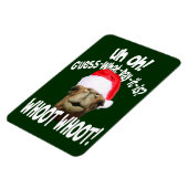 Kerstbult dag kameel whoot magneet (Linkerzijde)