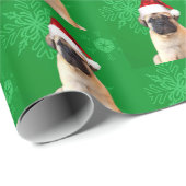kerstbultrugpuppy cadeaupapier (Rol Hoek)