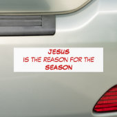 kerstBumpersticker Bumpersticker (Op auto)