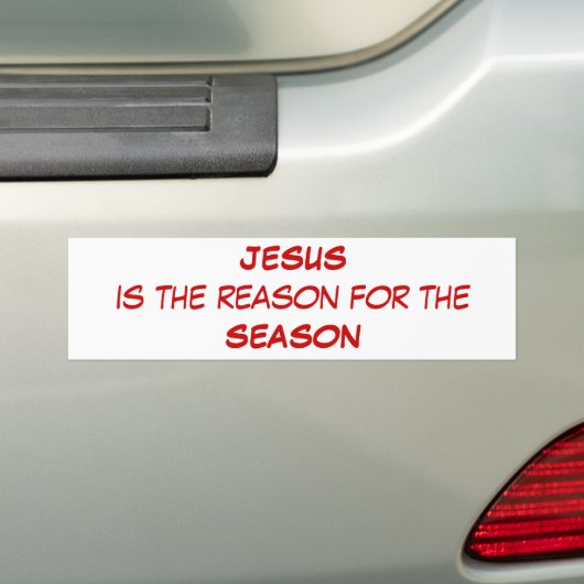 kerstBumpersticker Bumpersticker (Op auto)