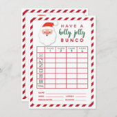 Kerstbunco Holly Jolly Holiday-scorekaart Kaart (Voorkant / Achterkant)