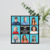 Kerstbundel Campy Retro TV Grappige Foto Feestdagenkaart (Staand voorkant)