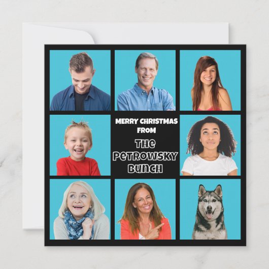 Kerstbundel Campy Retro TV Grappige Foto Feestdagenkaart (Voorkant)