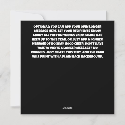 Kerstbundel Campy Retro TV Grappige Foto Feestdagenkaart (Achterkant)