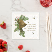 Kerstbundel Muziek Napkin met tekst Servet (Insitu)