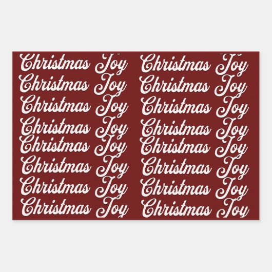 Kerstbundel van drie verschillende inpakpapier vel (Voorkant 2)