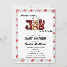 Kerstbundel van het Baby shower van Joy Kaart