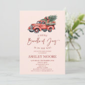 Kerstbundel van Joy Christmas Baby shower Kaart (Staand voorkant)