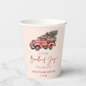 Kerstbundel van Joy Christmas Baby shower Papieren Bekers (Achterkant)