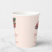 Kerstbundel van Joy Christmas Baby shower Papieren Bekers (Links)