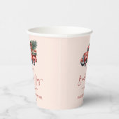 Kerstbundel van Joy Christmas Baby shower Papieren Bekers (Rechts)