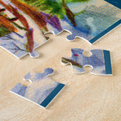 Kerstbunnies die kerstmis bekijken legpuzzel (Zijkant)