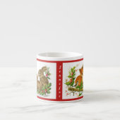 KerstBunnies Fox Child's Cup Persoonlijke naam Espresso Kop (Voorkant)