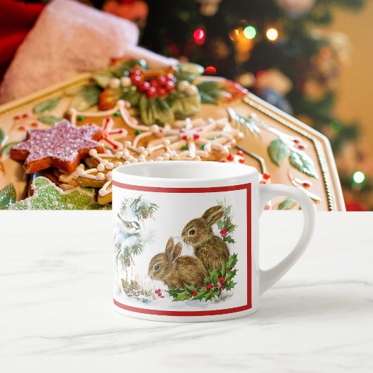 KerstBunnies Kinderbeker Persoonlijke NAAM Espresso Kop