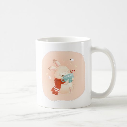 KerstBunny Cuddles - Festive in een Cup Koffiemok (Rechts)