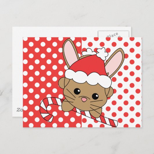 KerstBunny Feestdagenkaart (Voorkant / Achterkant)