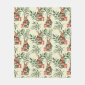 KerstBunny Fleece Deken (Voorkant)