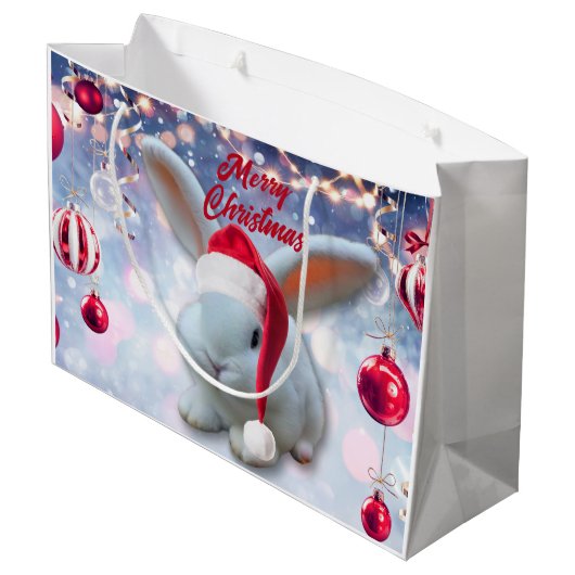 KerstBunny Groot Cadeauzakje (Achterkant Gekanteld)