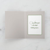 Kerstbunny in sneeuwvlokken kaart (Binnen)