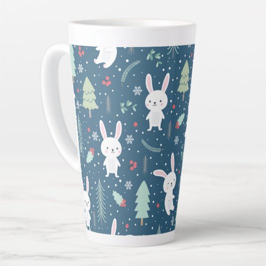 KerstBunny Latte Mok (Linkerhoek)