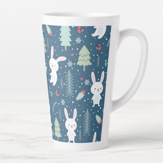 KerstBunny Latte Mok (Rechts)