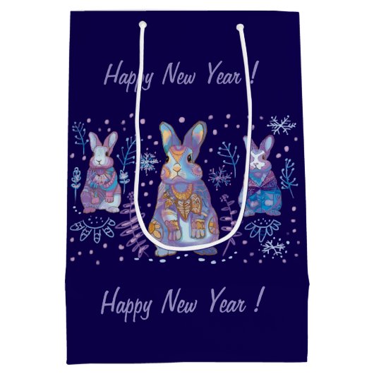 KerstBunny Medium Cadeauzakje (Achterkant)