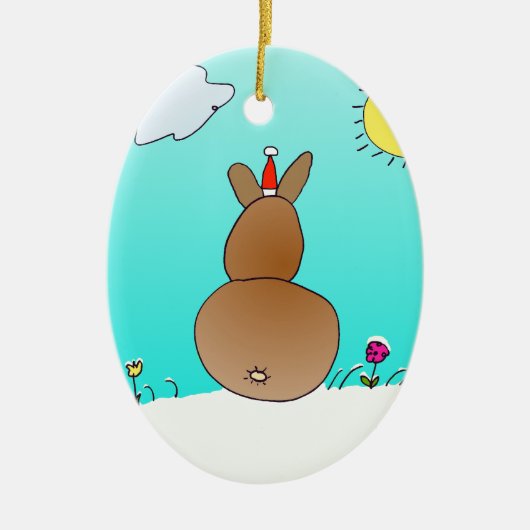 KerstBunny Ornament (Voorkant)