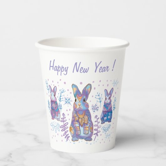 KerstBunny Papieren Bekers (Voorkant)