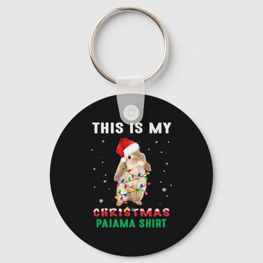 KerstBunny Sleutelhanger (Voorkant)