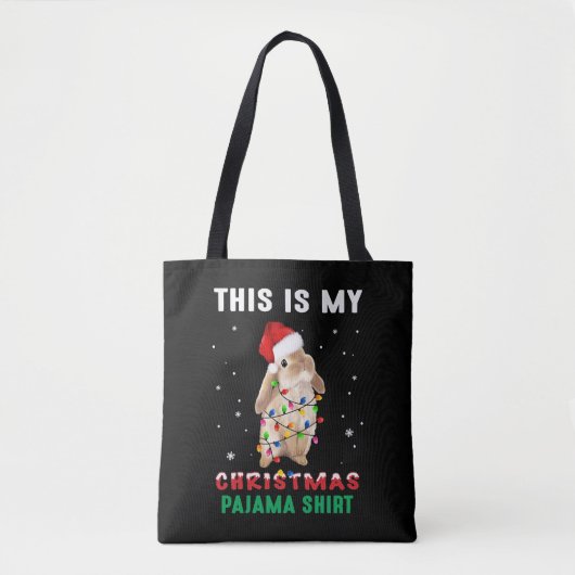 KerstBunny Tote Bag (Voorkant)