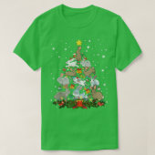 KerstBunny Tree Funny Rabbit Lover Xmas Decor T-shirt (Design voorkant)
