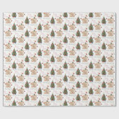 Kerstbunny-wrapppapier voor liefdesdoeleinden cadeaupapier (Vlak)