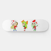 KerstBunnymemeisjes Persoonlijk Skateboard (Horizontaal)