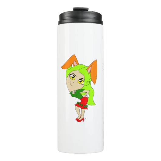 KerstBunnymemeisjes Thermosbeker (Voorkant)