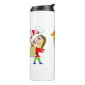 KerstBunnymemeisjes Thermosbeker (Gedraaid links)