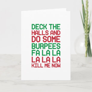 Kerstburpees Feestdagen Kaart