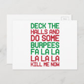 Kerstburpees Feestdagenkaart (Voorkant / Achterkant)