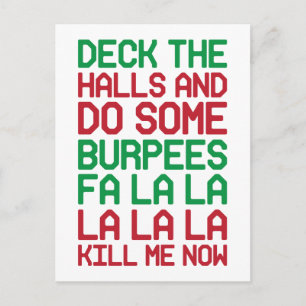 Kerstburpees Feestdagenkaart