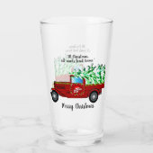 Kerstbus, vrachtwagen, glas (Achterkant)