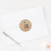 kerstbusiness Logo  kerstboomkraft Ronde Sticker (Envelop)