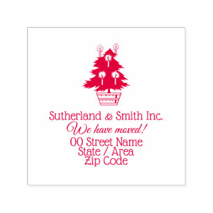 Kerstbusiness met nieuwe kerstboomstructuur nieuw   zelfinktende stempel